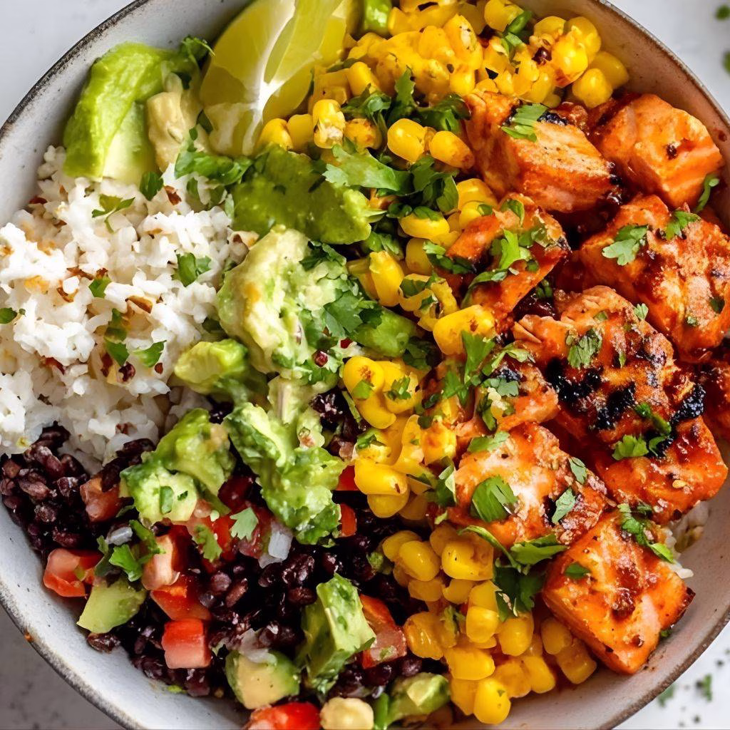 Salmon Burrito Bowl Recipe