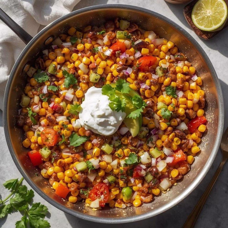 Skillet Mexican Street Corn Recipe