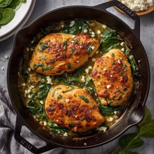 Spinach and Feta Baked Chicken Recipe