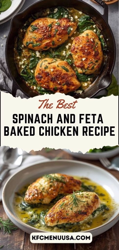 Spinach and Feta Baked Chicken Recipe
