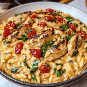 Tuscan Chicken and Orzo Recipe