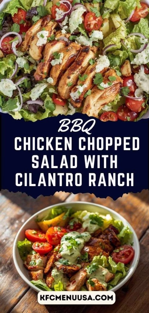BBQ Chicken Chopped Salad with Cilantro Ranch Recipe