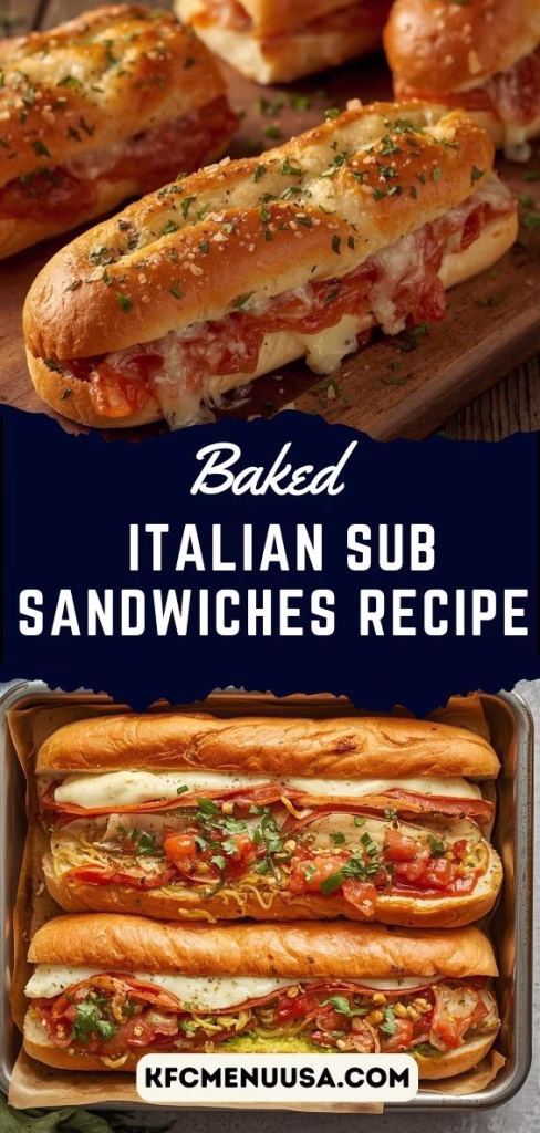 Baked Italian Sub Sandwiches Recipe