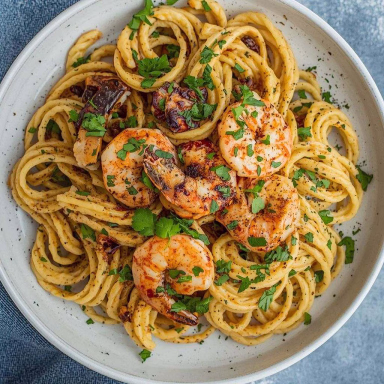 Blackened Shrimp Cavatappi Recipe