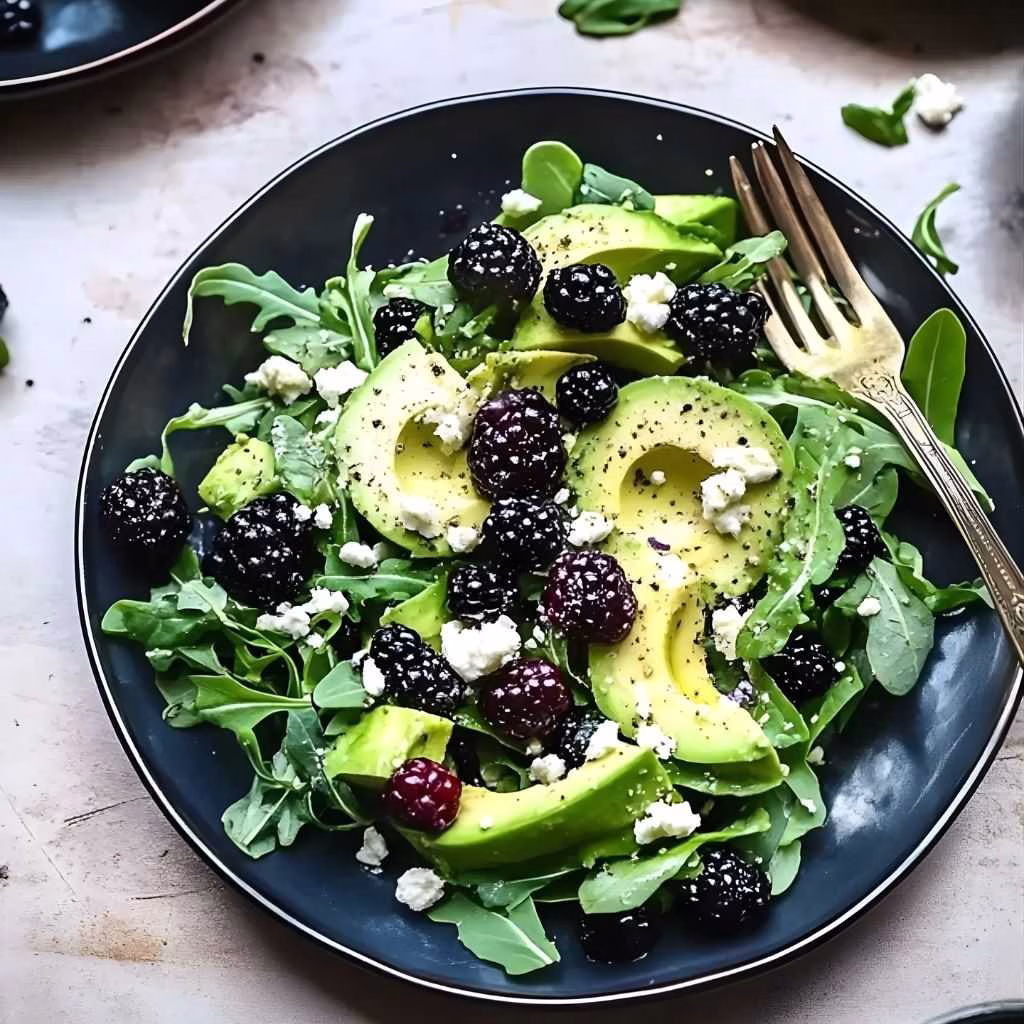 Blackberry, Avocado and Arugula Salad Recipe