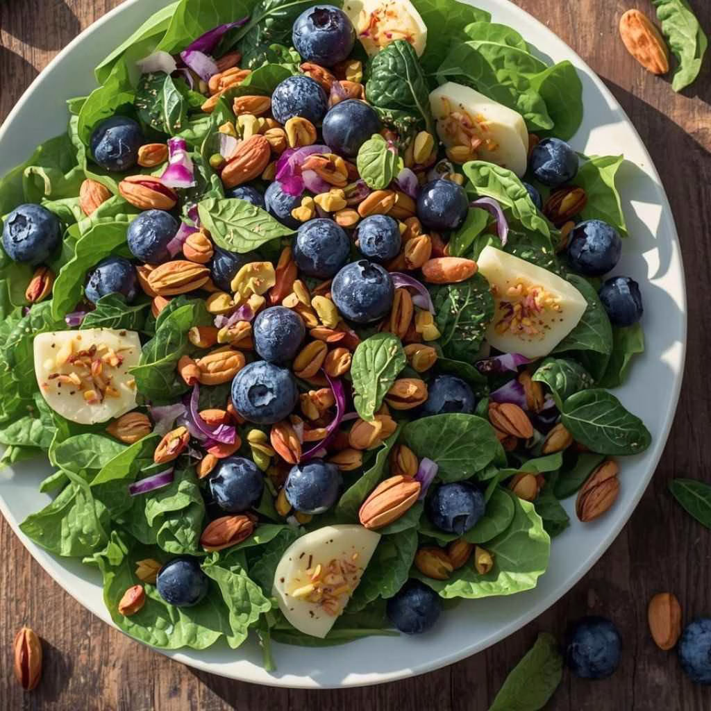 Blueberry Pistachio Spring Salad Recipe