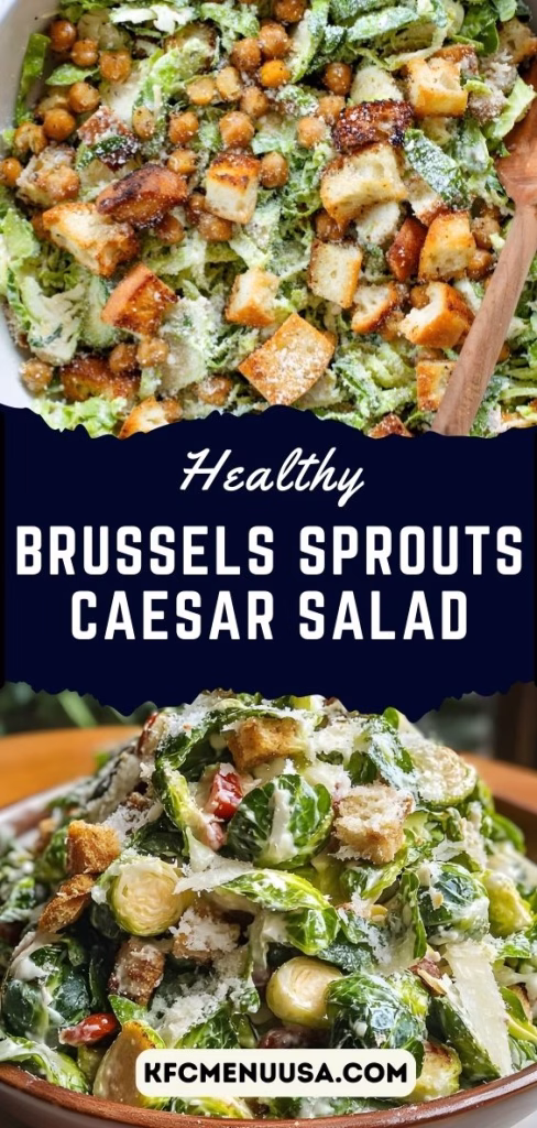 Crispy Brussels Sprouts Caesar Salad Recipe