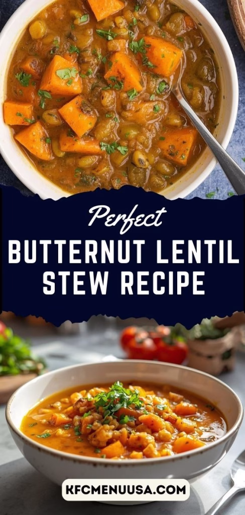 Butternut Lentil Stew Recipe
