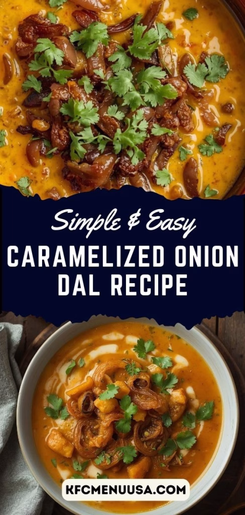 Caramelized Onion Dal Recipe