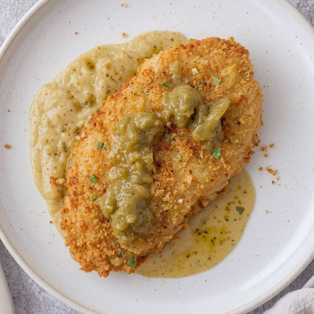 Breaded Chicken Cutlet with Caper Butter Recipe