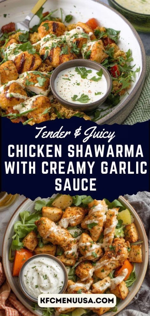 Chicken Shawarma with Creamy Garlic Sauce Recipe