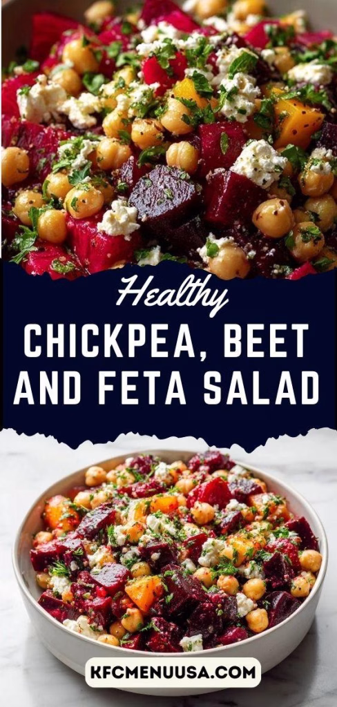 Chickpea Beet and Feta Salad Recipe 