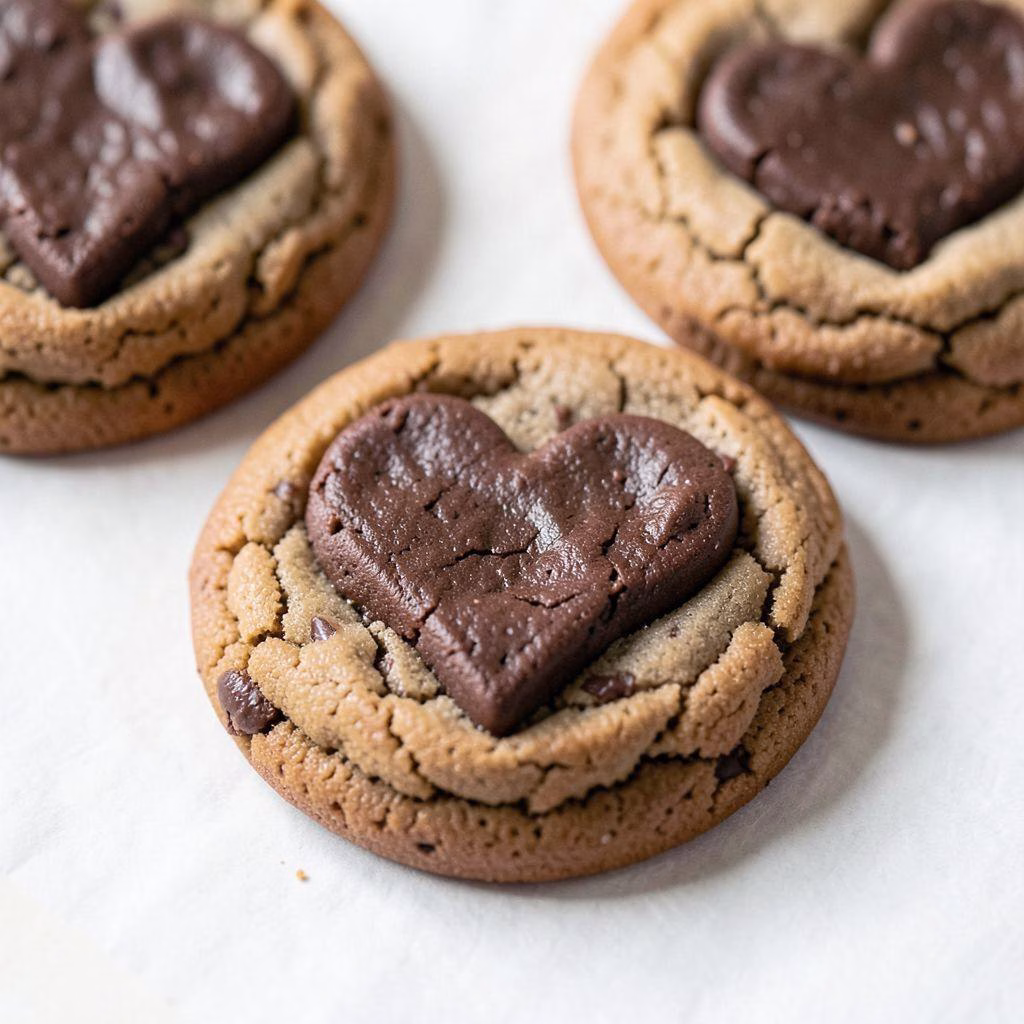 Chocolate Heart Thumbprint Cookies Recipe