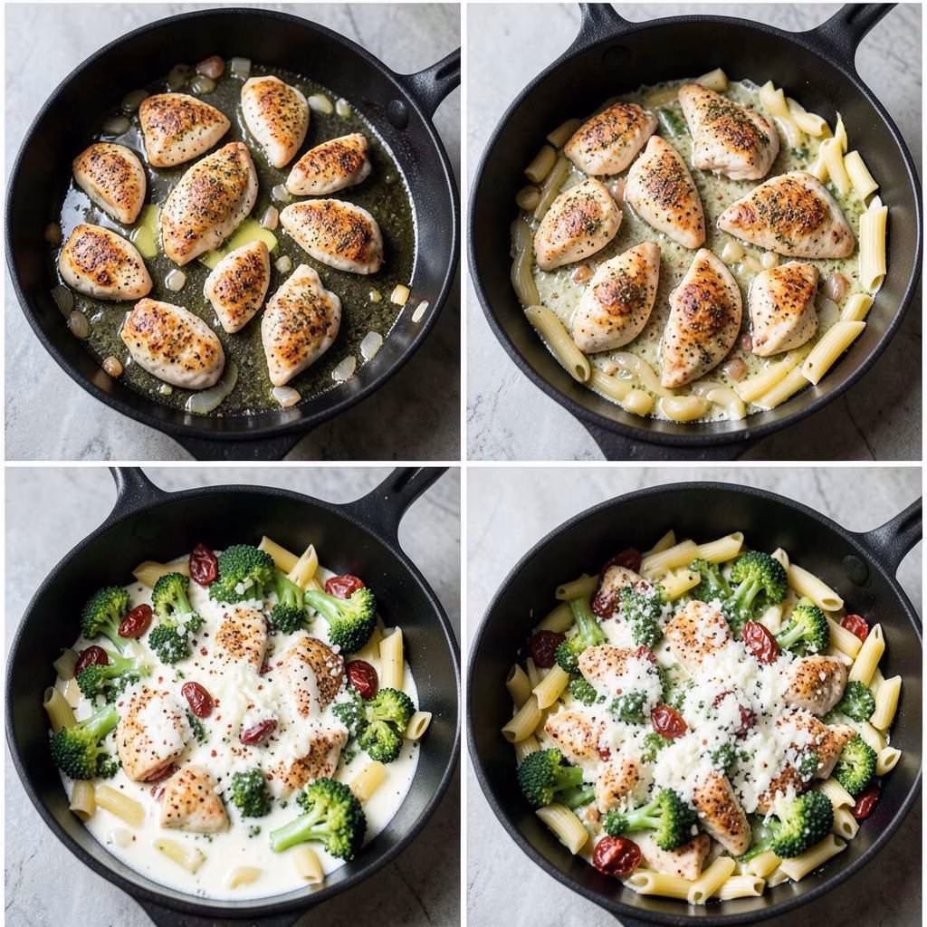 Creamy Pesto Chicken Pasta Bake Recipe