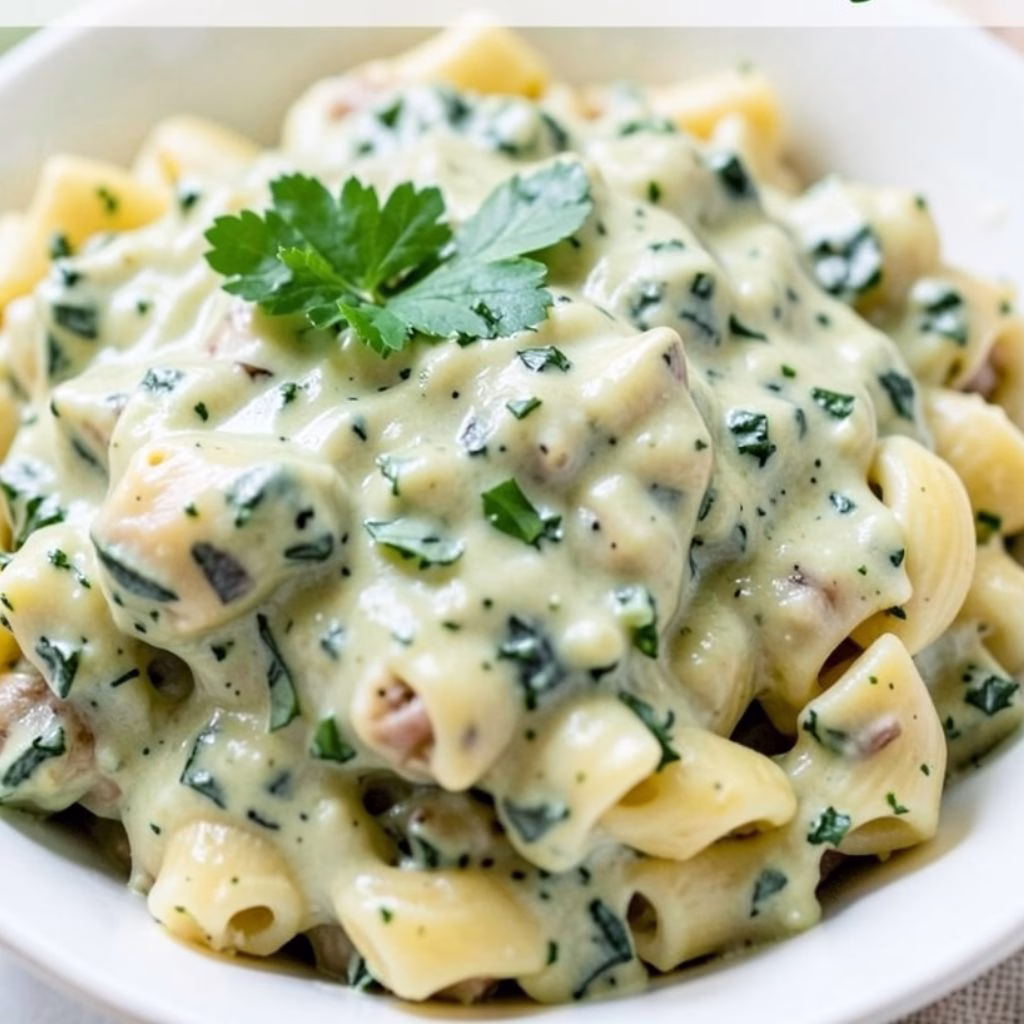 Creamy Pesto Chicken Pasta Bake Recipe