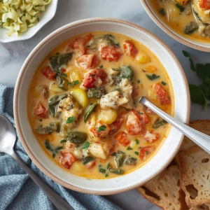 Creamy White Lasagna Soup with Veggies Recipe