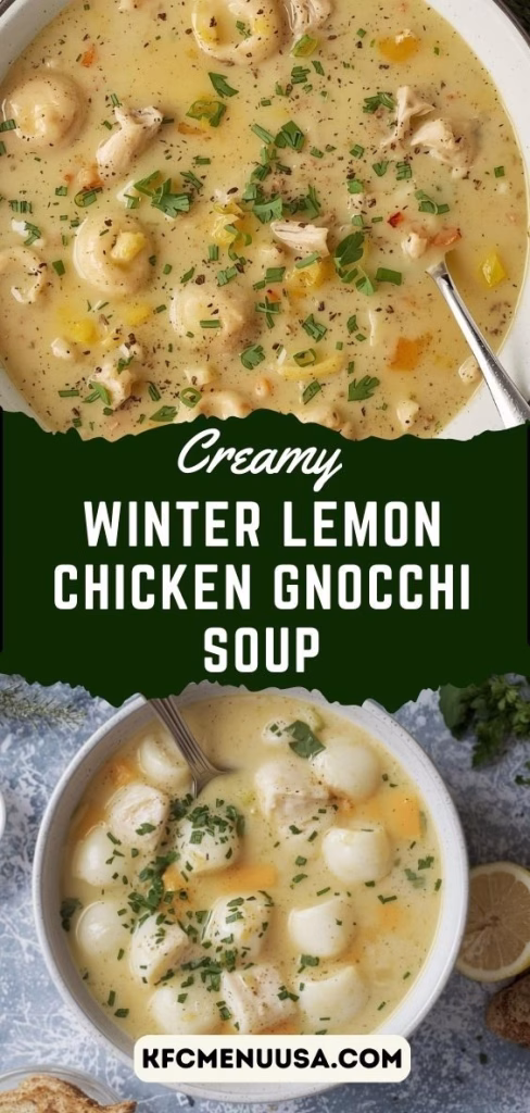 Creamy Winter Lemon Chicken Gnocchi Soup Recipe