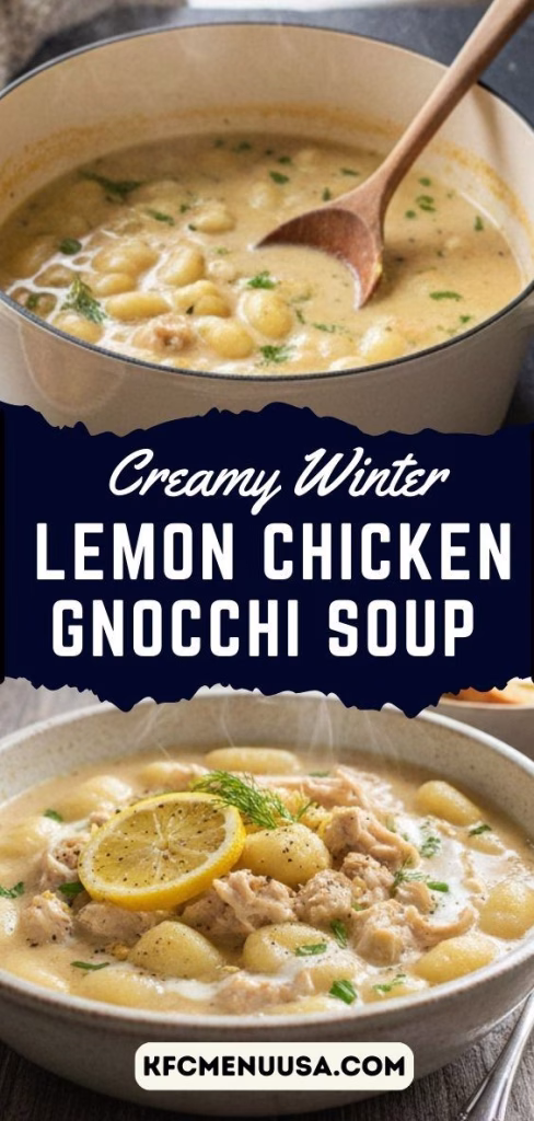 Creamy Winter Lemon Chicken Gnocchi Soup Recipe