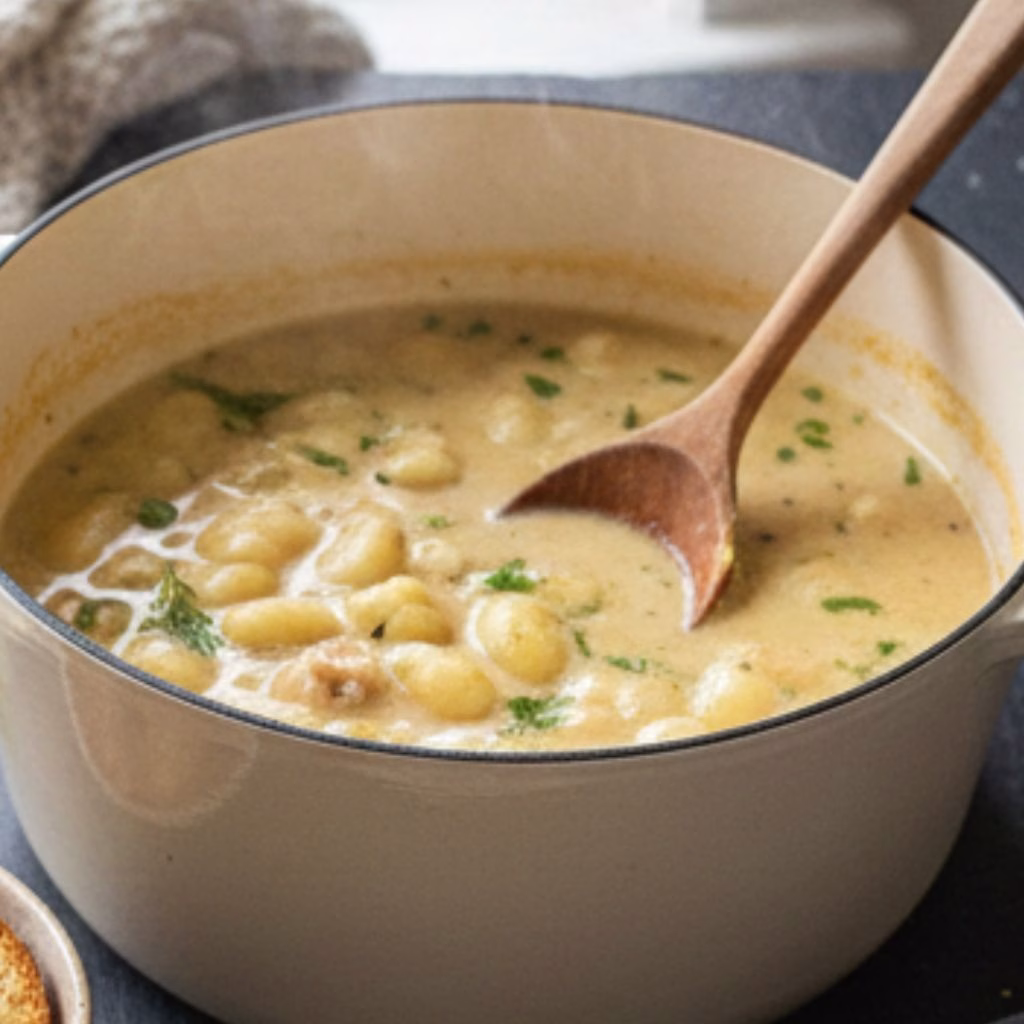 Creamy Winter Lemon Chicken Gnocchi Soup Recipe