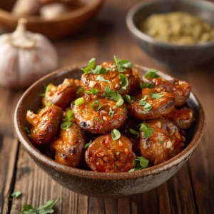Crispy Chili Garlic Mushroom Recipe