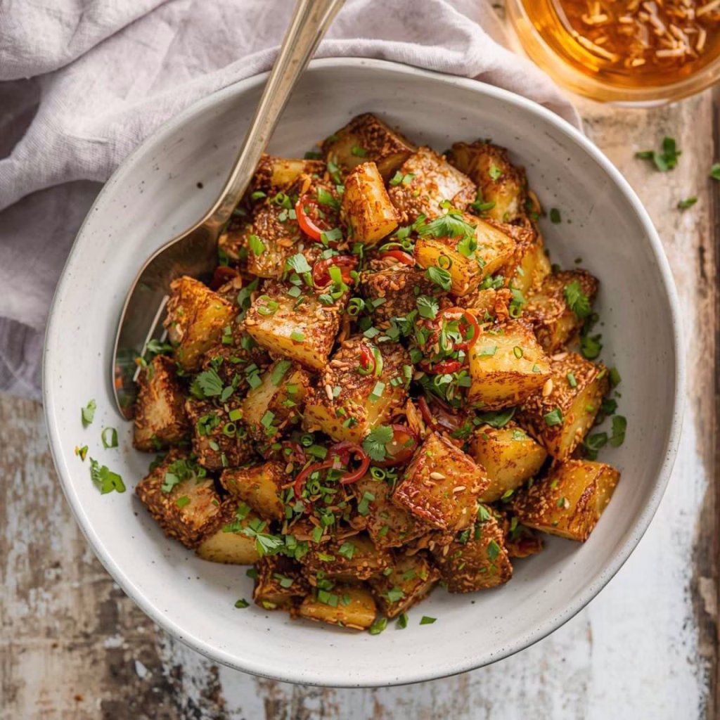 Crispy Gochujang Potato Salad Recipe