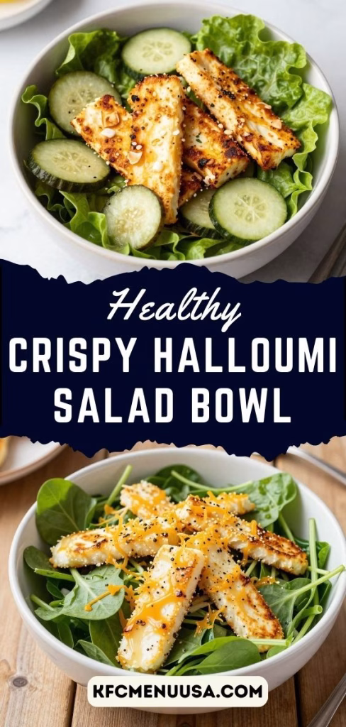 Crispy Halloumi Salad Bowl Recipe