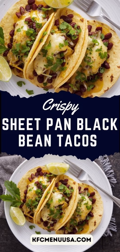 Crispy Sheet Pan Black Bean Tacos Recipe