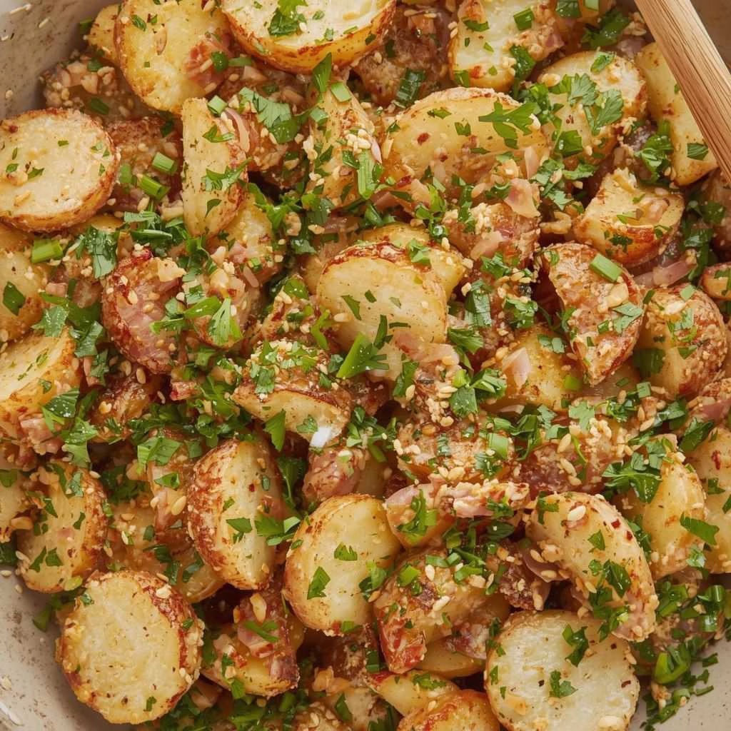 Crispy Smashed Potato Salad Recipe