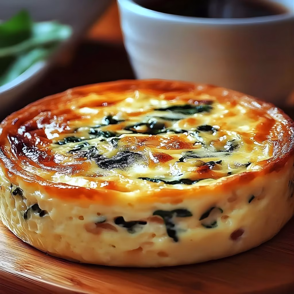 Crustless Spinach Quiche Recipe