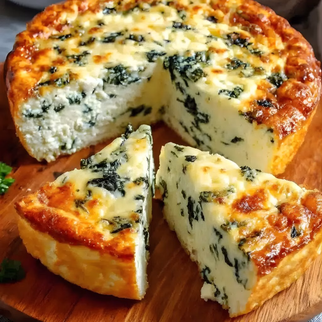 Crustless Spinach Quiche Recipe