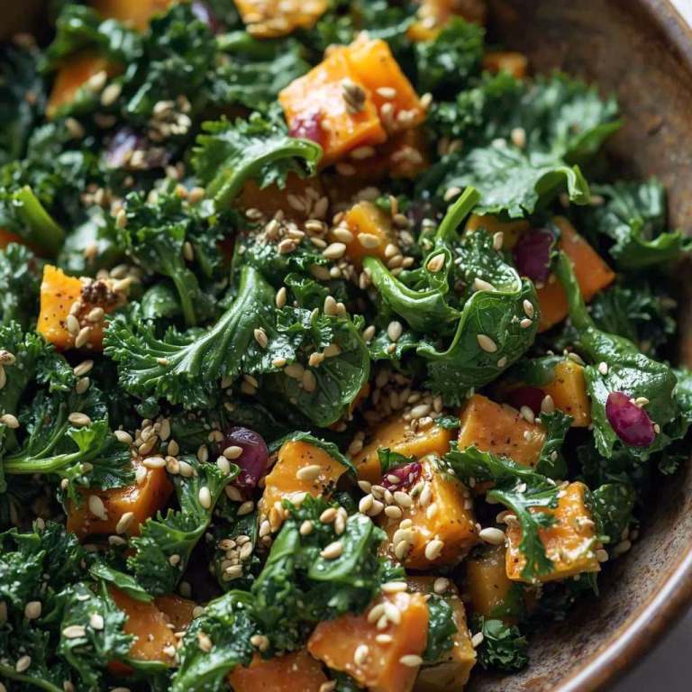Deliciously Ella’s Creamy Kale and Sweet Potato Salad Recipe