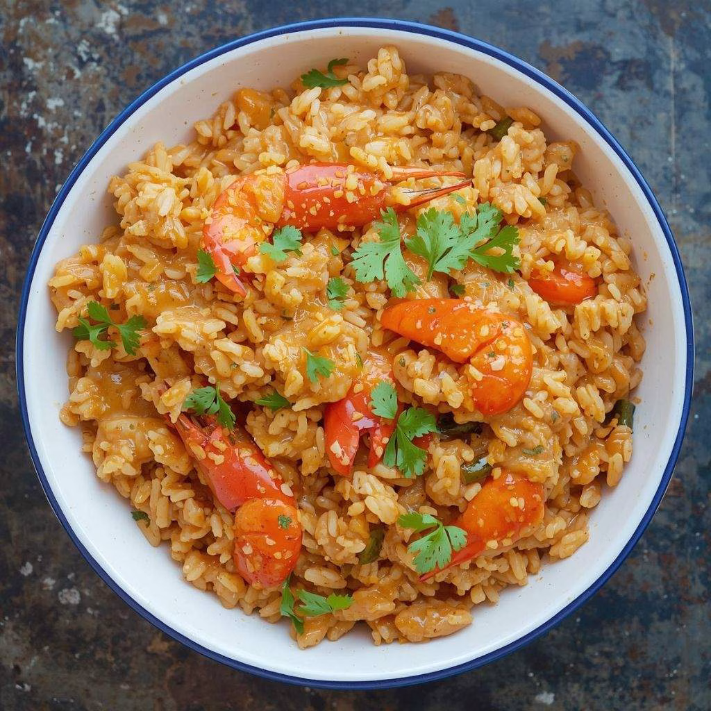 Dirty Rice with Cajun Crawfish Cream Sauce Recipe