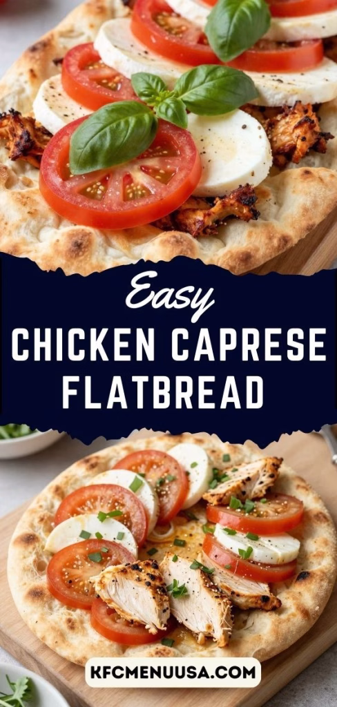 Easy Chicken Caprese Flatbread Recipe