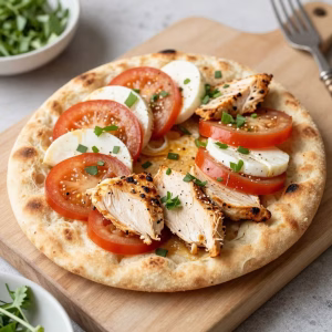 Easy Chicken Caprese Flatbread Recipe