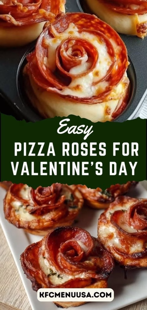 Easy Pizza Roses for Valentine’s Day Recipe