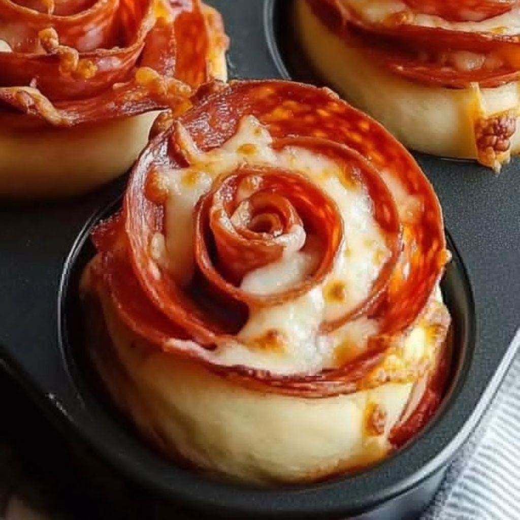 Easy Pizza Roses for Valentine’s Day Recipe