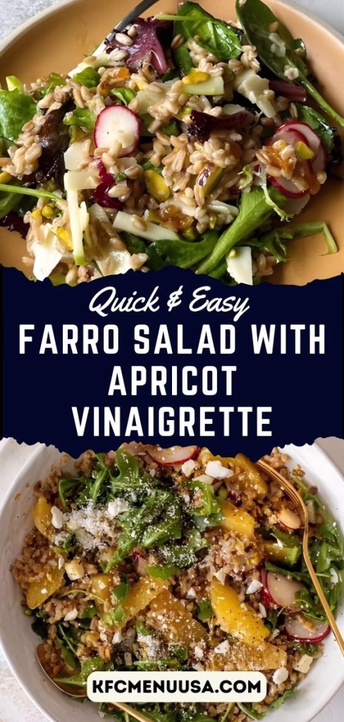Farro Salad with Apricot Vinaigrette Recipe