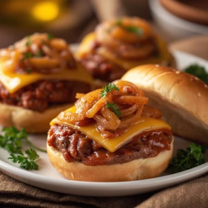 French Onion Beef Sloppy Joes Recipe