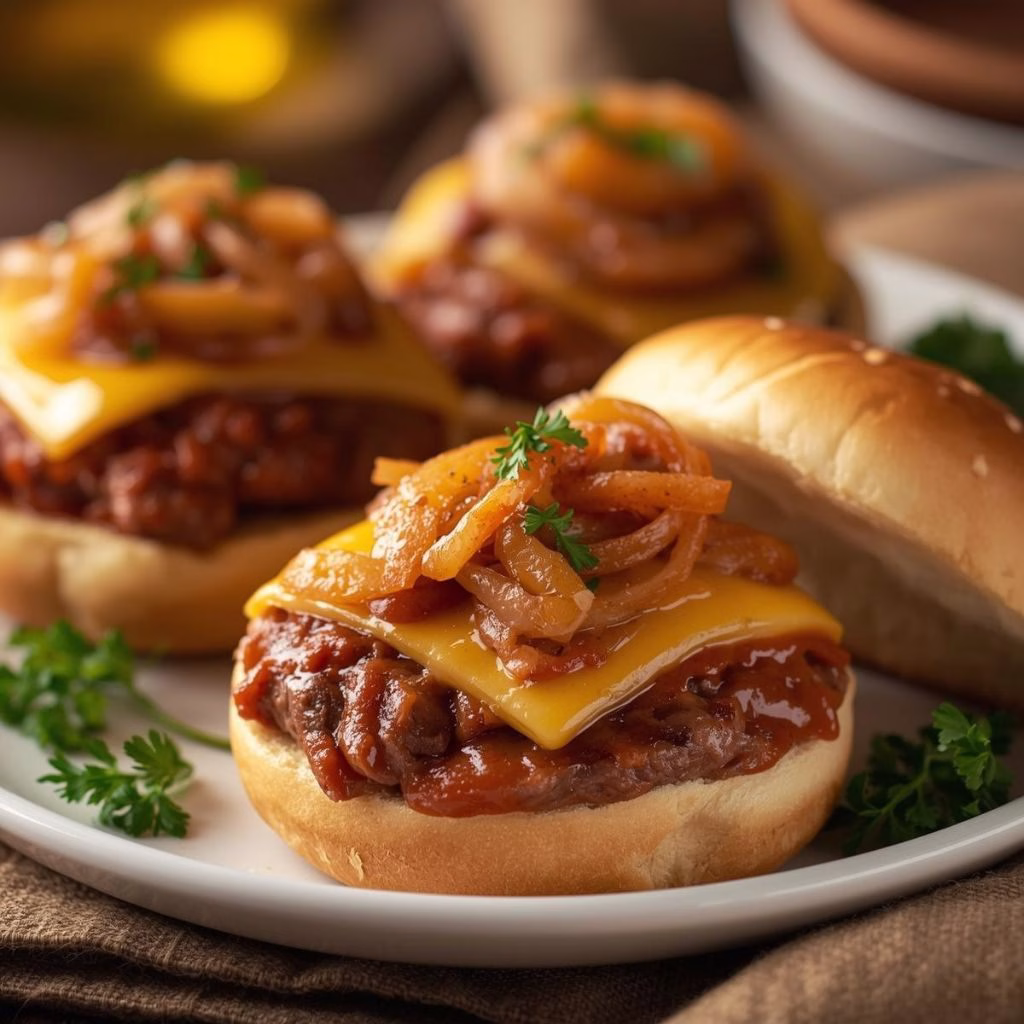 French Onion Beef Sloppy Joes Recipe