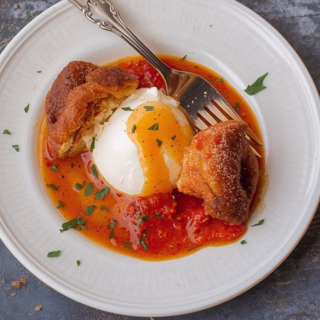 Fried Burrata with Spicy Vodka Style Sauce Recipe