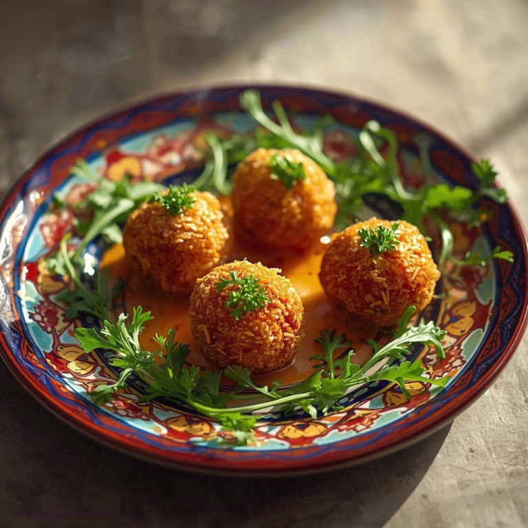 Fried Goat Cheese Balls with Spicy Honey
