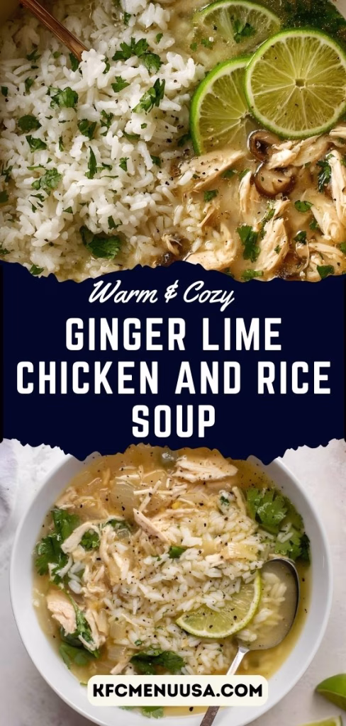 Ginger Lime Chicken and Rice Soup Recipe