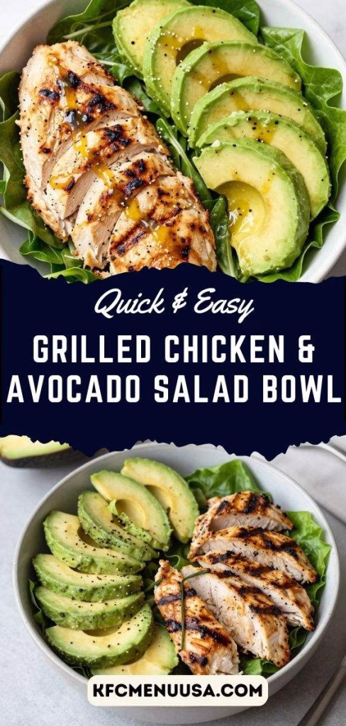 Grilled Chicken & Avocado Salad Bowl Recipe