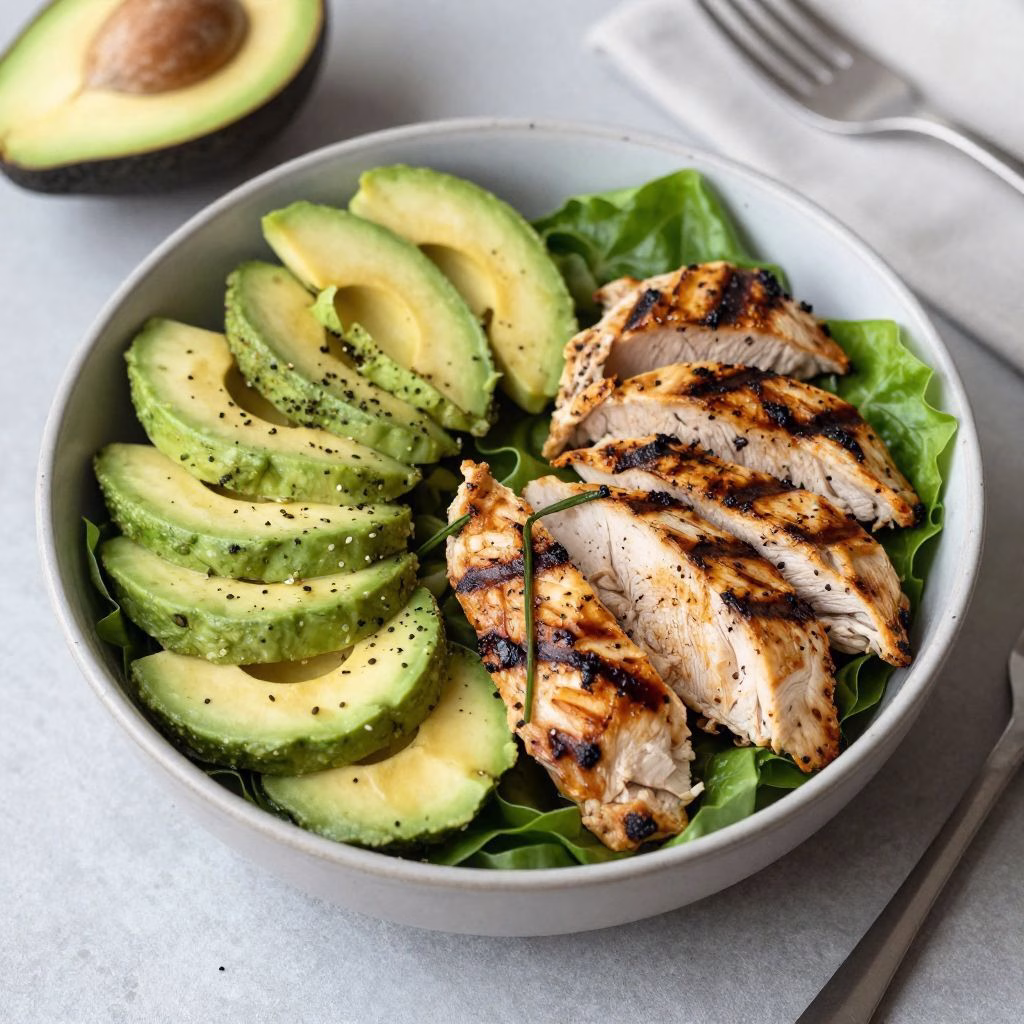Grilled Chicken & Avocado Salad Bowl Recipe