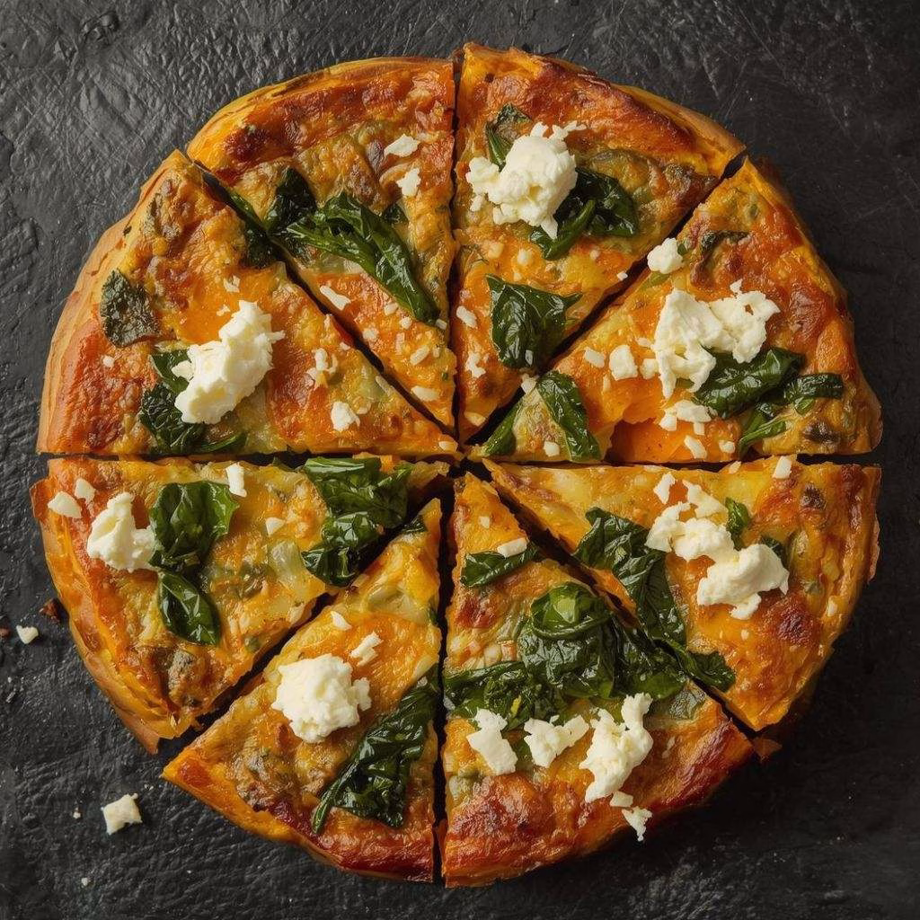 Irresistible Roasted Sweet Potato Kale Frittata Feta Recipe