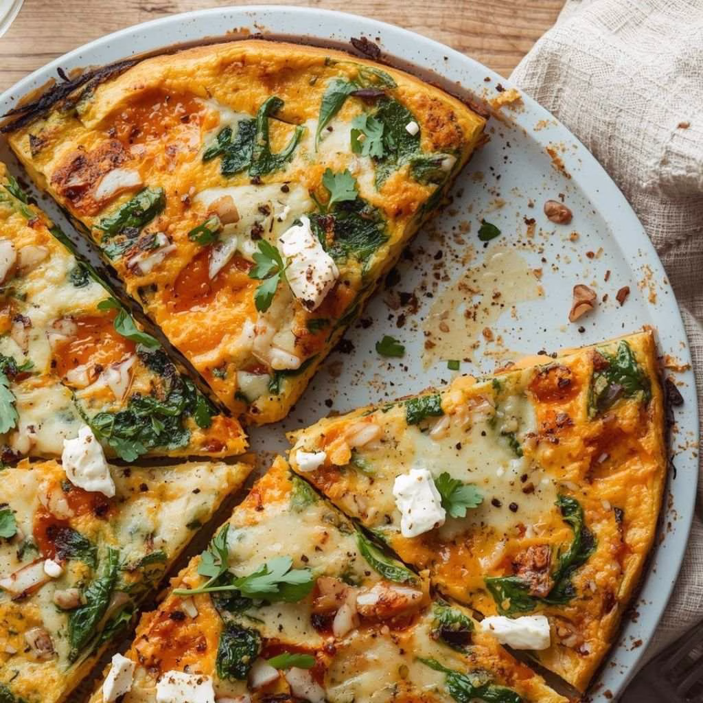 Irresistible Roasted Sweet Potato Kale Frittata Feta Recipe