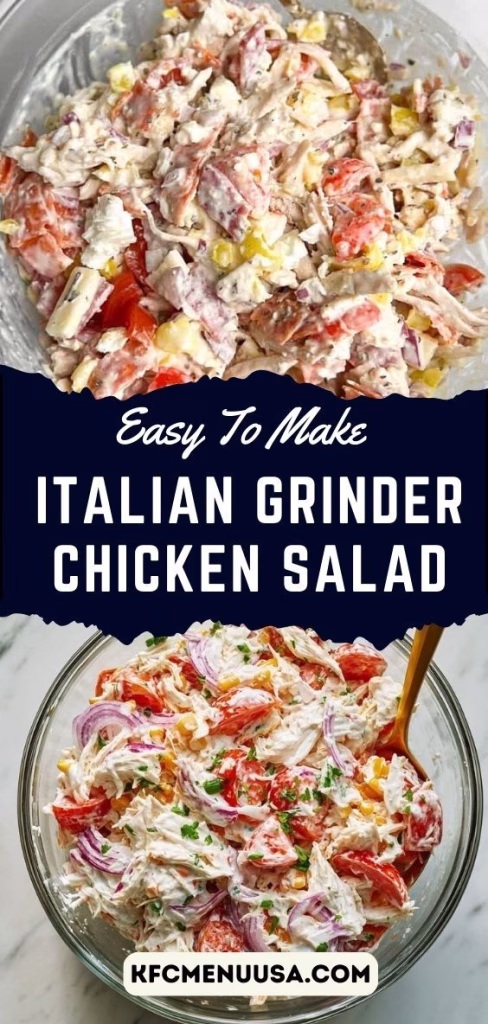 Italian Grinder Chicken Salad Recipe
