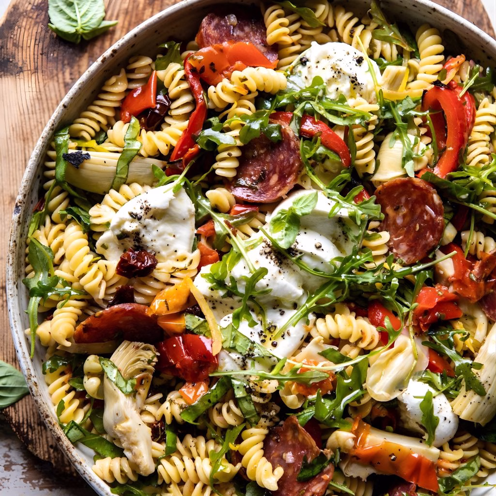 Marinated Vegetarian Pasta Salad Recipe 