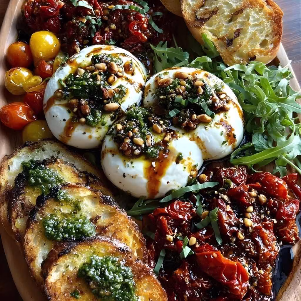 Mediterranean Burrata & Roasted Carrot Board