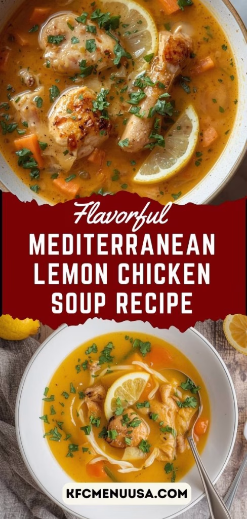 Mediterranean Lemon Chicken Soup Recipe